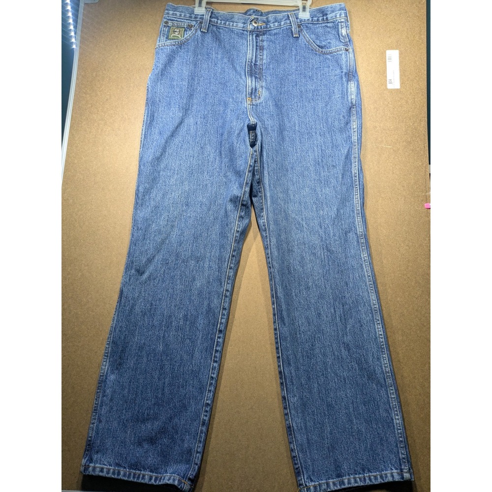 Cinch Green Label Mens Relaxed Fit Straight Leg Jeans 38x32 Medium Wash Denim